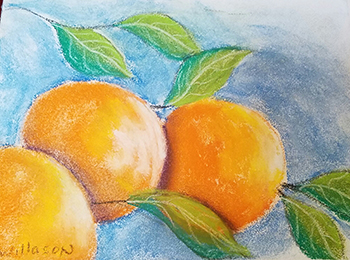 Oranges (Chalk Pastel)