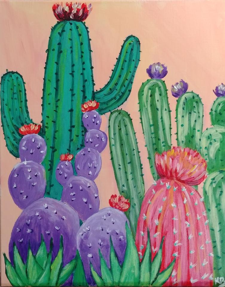 April 17th 6 p.m. Blooming Cactus