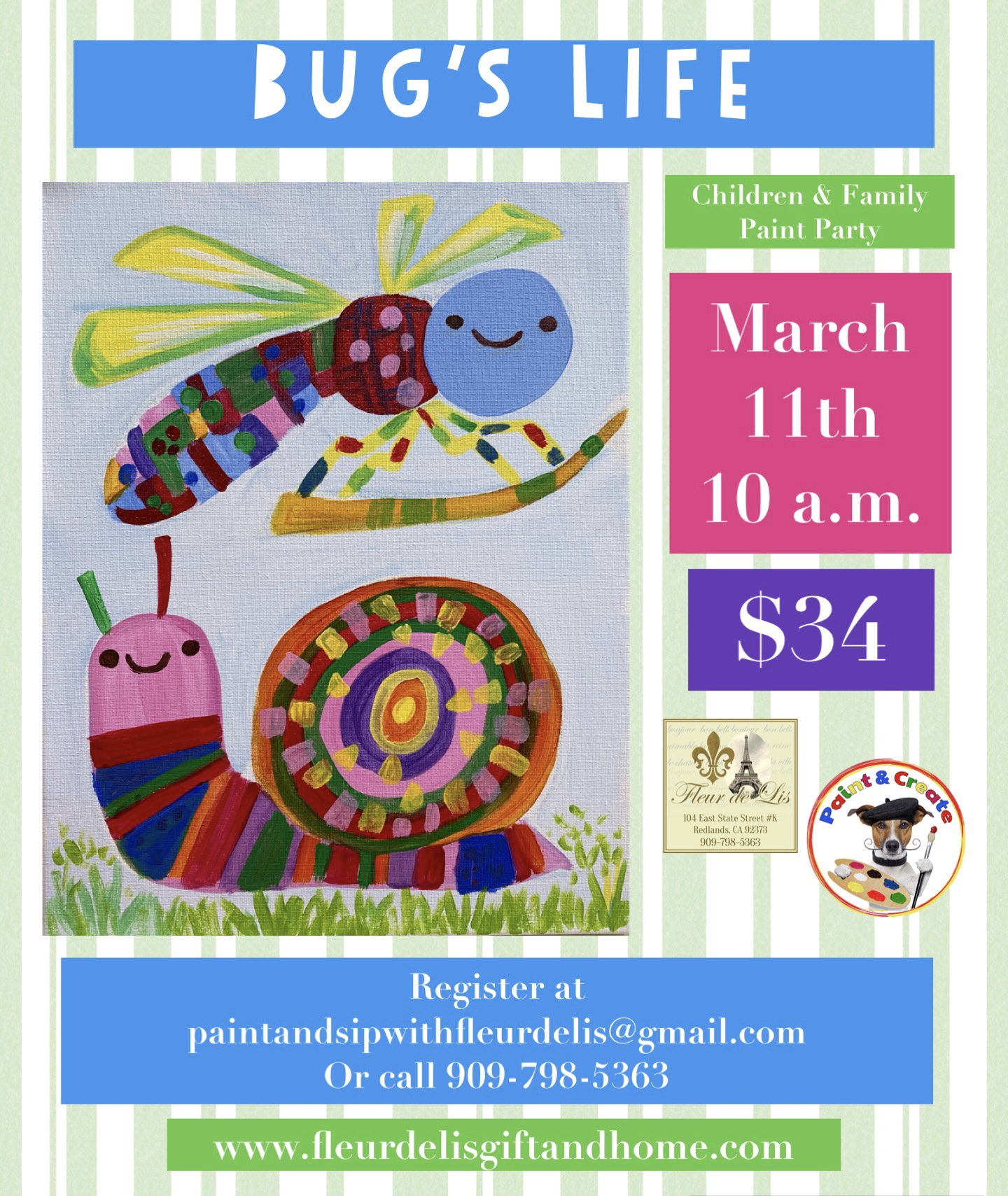Bug’s Life March 11th 10 a.m.