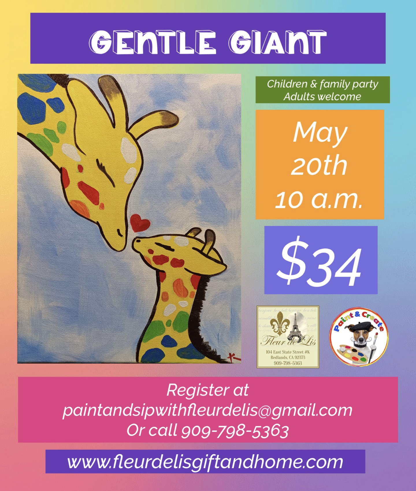 Gentle Giant May 20th 10 a.m.