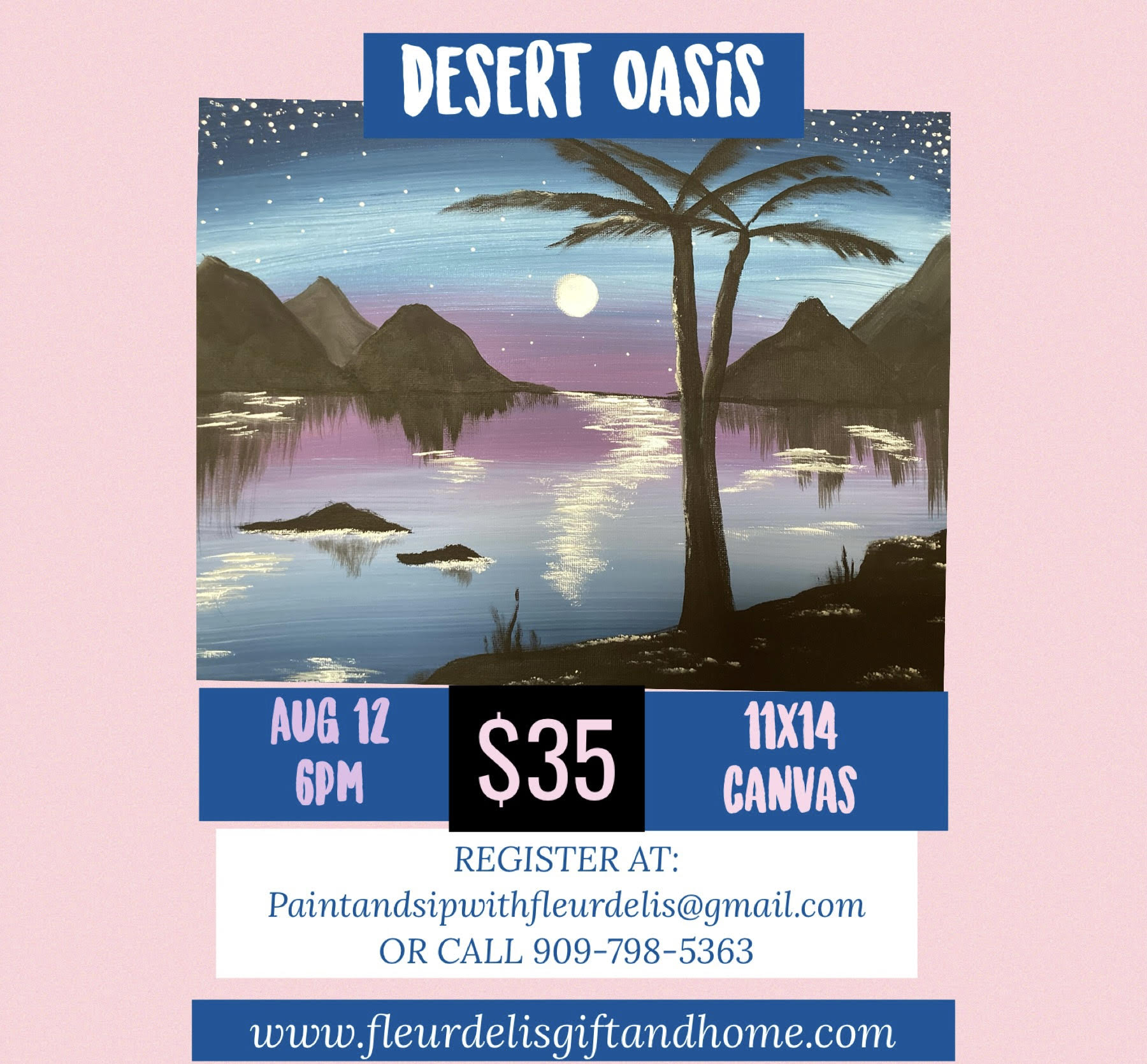Desert Oasis August 12th 6 p.m.